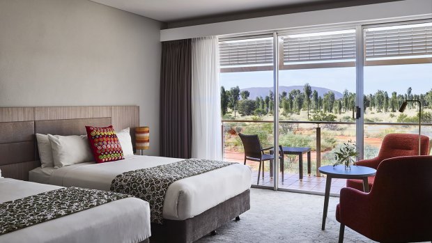 Desert Gardens has some rooms that offer a view of Uluru.