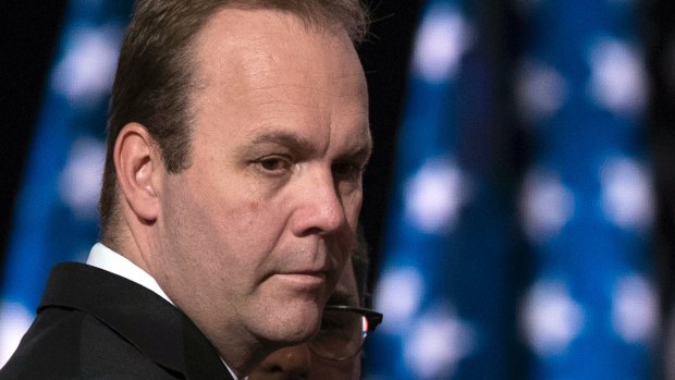 Then Trump campaign aide Rick Gates at the Republican National Convention in 2016.