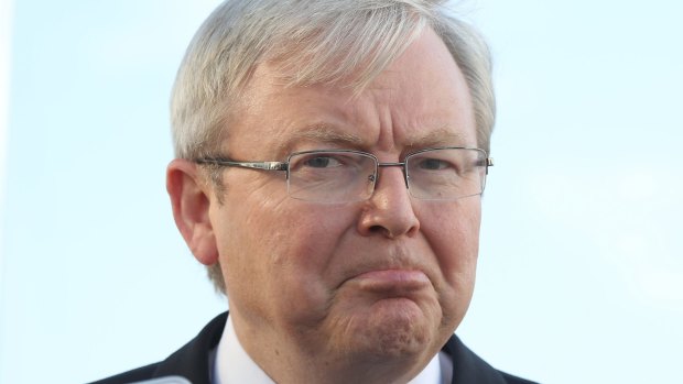 Kevin Rudd has attacked Malcolm Turnbull for having proposed that no asylum seeker or refugee will ever re-enter Australia if they first entered by boat.