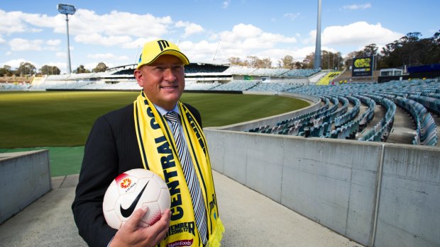 Former A-League4Canberra bid leader Ivan Slavich is now helping Central Coast Mariners to generate support in the capital. 