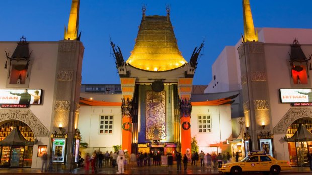 Grauman's Chinese Theater in Hollywood. 