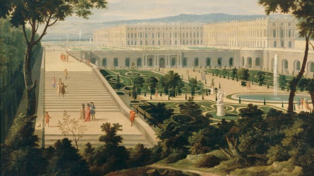 View of Versailles from the Orangerie by Etienne Allegrain.