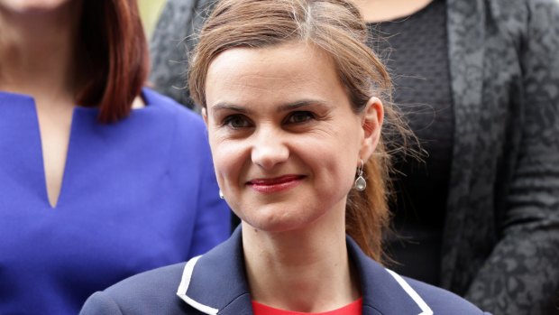 In this May 12, 2015 photo, Labour Member of Parliament Jo Cox poses for a photograph.