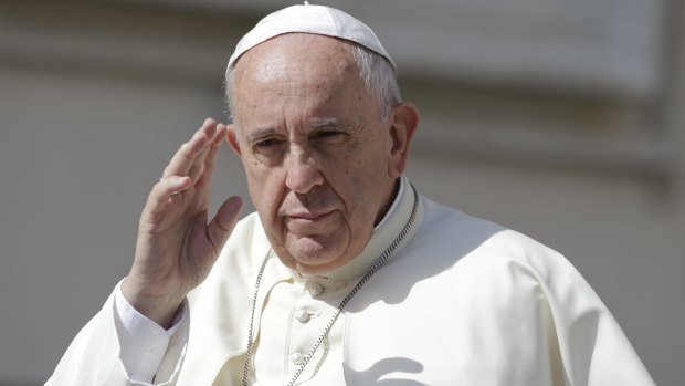 Pope Francis Francis called for policies to 'drastically' reduce polluting gases, saying technology based on fossil fuels 'needs to be progressively replaced without delay' and sources of renewable energy developed.