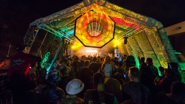 The Tech Yes rave at Dairy Road in Fyshwick received numerous noise complaints.