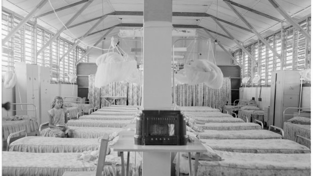 Dormitory at Retta Dixon Home, Darwin, 1958.