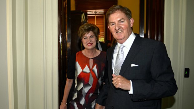 Member for Gippsland South and former Nationals leader Peter Ryan with his wife Trish.