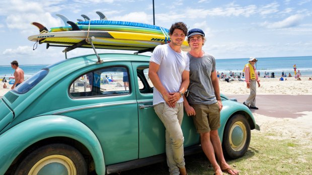 Dan Churchill and Hayden Quinn living the good life in Surfing The Menu: The Next Generation.