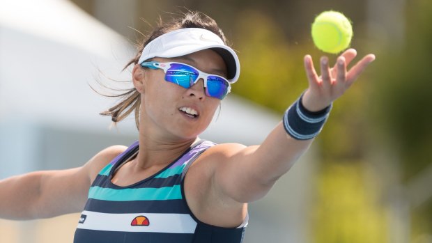 Local hope Alison Bai crashed out of ACT Claycourt International on Wednesday. 