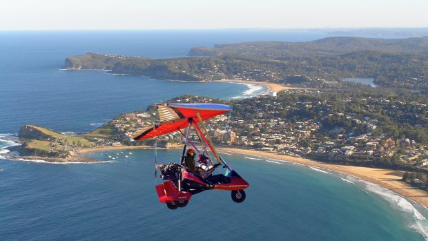 Taking in the views with Microlight Adventures.