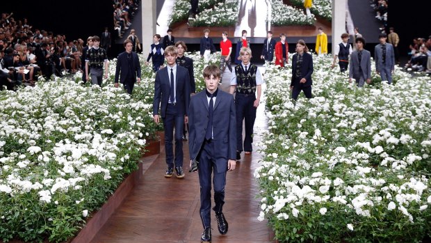 The Dior Homme show as part of Paris Men's Fashion Week.