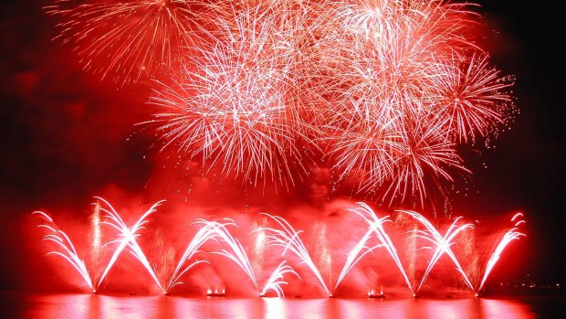 Fireworks light up the sky at last year's Skyfire. 