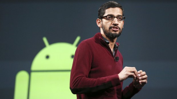 Promotion: Google's Sundar Pichai.