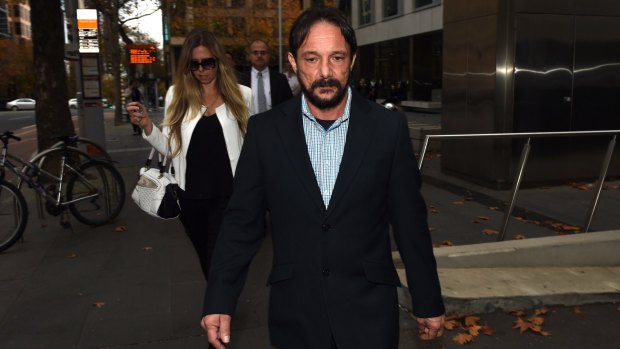 Nicholas George leaves Melbourne's County Court.