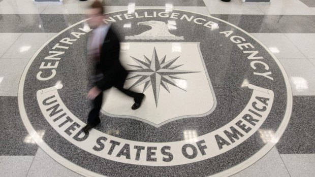 Intelligence gatherer: The lobby of the CIA Headquarters building in McLean, Virginia.