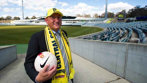 Ivan Slavich is hoping a big crowd turns out to see the Central Coast Mariners play at Canberra Stadium.