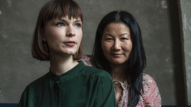 "My dad used to play I Am Woman all the time at home": Tilda Cobham-Hervey, who will play Helen Reddy, with director Unjoo Moon.