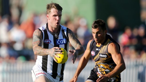 Dane Swan in action during last year's NAB Challenge.