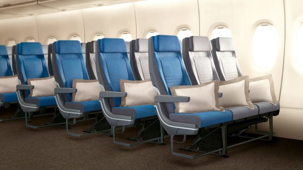 Singapore's new economy class seating.