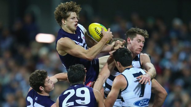 Nat Fyfe has left the training track early with a suspected hamstring.