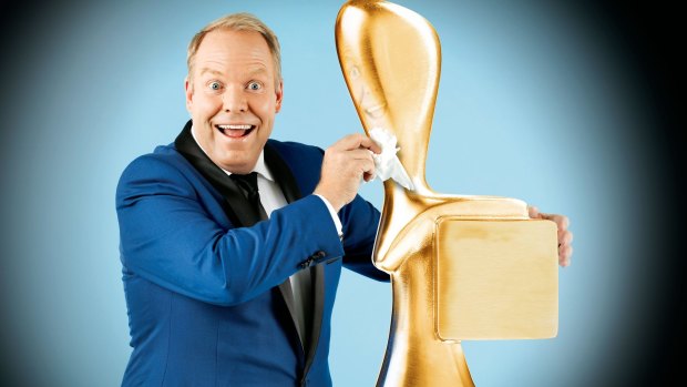 Channel 10 host Peter Helliar may have to trek all the way to the Gold Coast for next year's Logies. 