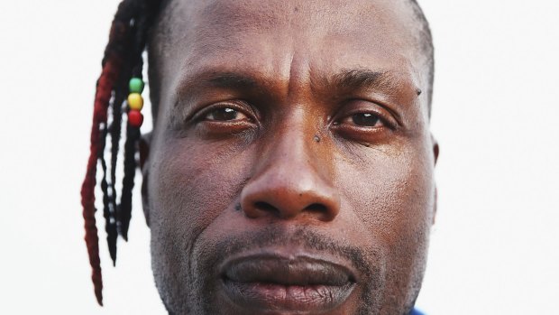 Former West Indies Cricket player Curtly Ambrose poses during a portrait session last week.