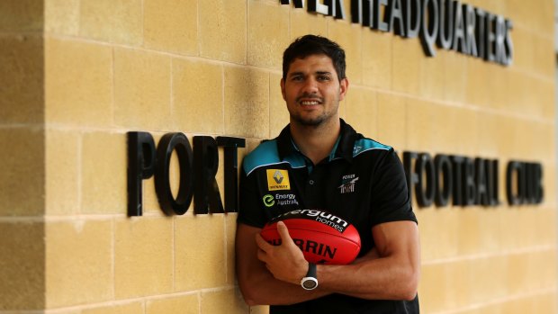 Paddy Ryder at his new home. 