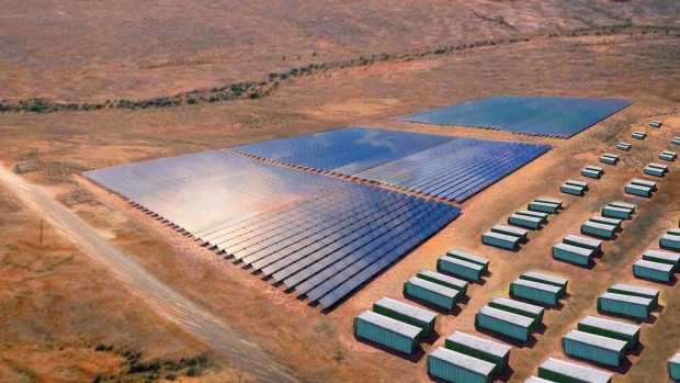 Grid-scale batteries can store renewable energy to be used at times of peak demand.