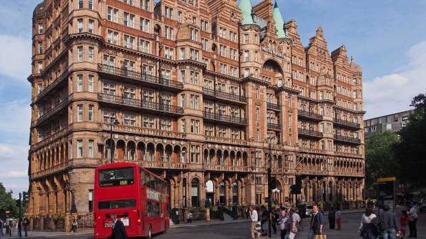 The ornate Hotel Russell has been a landmark of the Bloomsbury district since 1898.