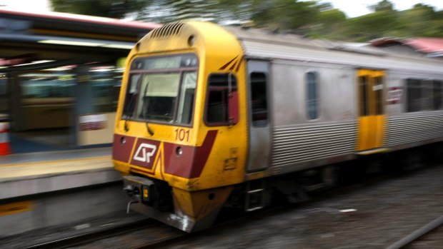 A man was taken to hospital with a stab wound after an altercation on a train.