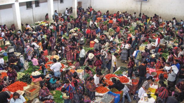 The busy produce market in draws buyers and sellers within the local area each Thursday and Sunday.