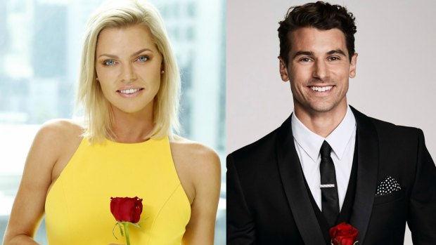 This year's Bachelorette Sophie Monk and Bachelor Matty Johnson.