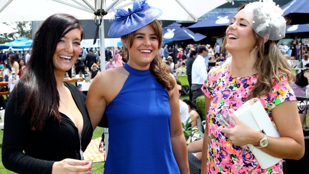 Ladies look the part at Royal Randwick Racecourse on Melbourne Cup Day.