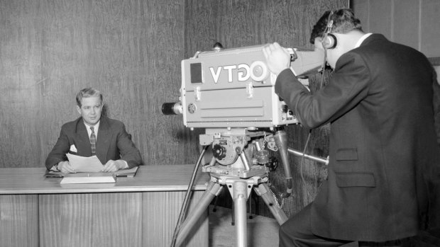 Opening night at the GTV-9 studios in 1957.
