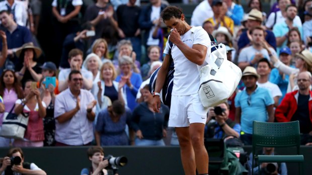 Rafael Nadal  was defeated at Wimbledon in a five-set epic.