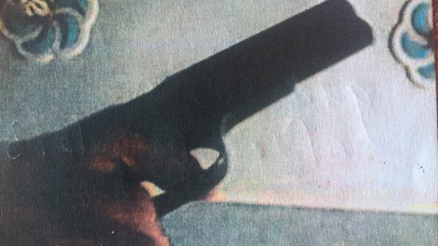 Photo of Mohammad Ali Baryalei allegedly holding a gun was shown to the court.