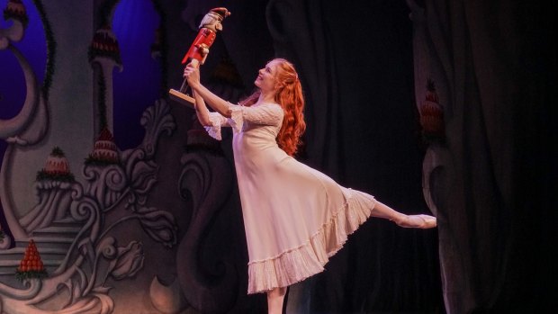 Mia Heathcote in Queensland Ballet's <i>The Nutcracker</i>. 