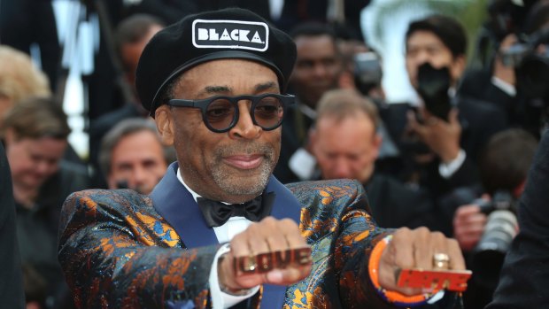 Director Spike Lee poses at the premiere of <I>BlacKkKlansman</I> at Cannes in May.