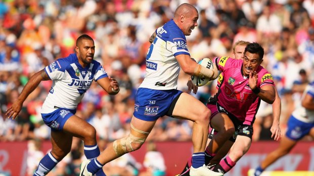 On the charge: David Klemmer is looking forward to taking on Willie Mason.