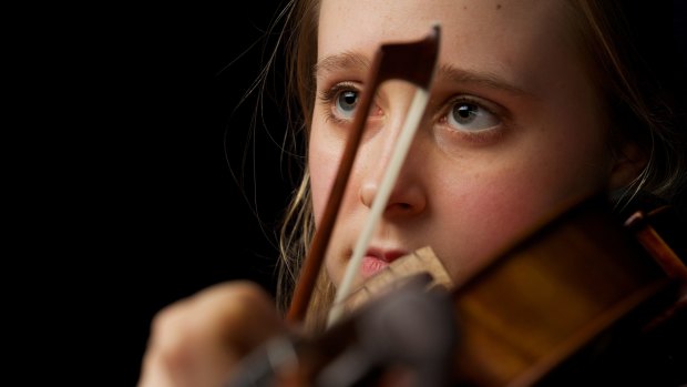 Young violinist Grace Northey made a triumphant debut with the MSO. 