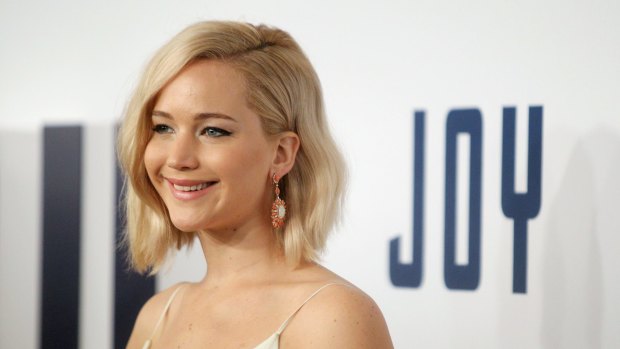 Jennifer Lawrence attends the New York premiere of her new film Joy at the Ziegfeld Theatre. 