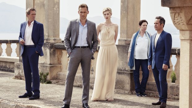 The cast of <i>The Night Manager</i>. The series is directed by Susanne Bier.
