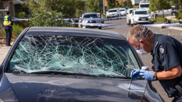 A wild party at an Airbnb property in Attunga Grove in Werribbee erupted in a brawl with hundreds of rocks being thrown. 