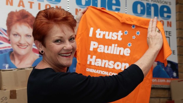 The author condemns Ms Hanson's inflammatory slogans against fellow Australians.