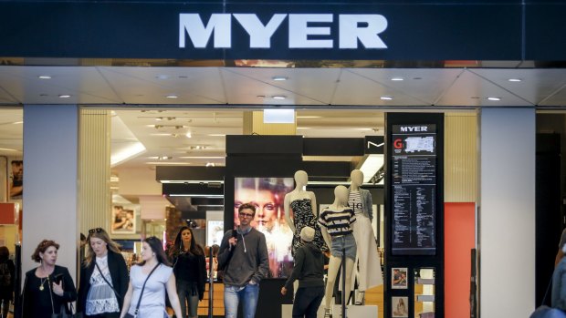 Myer's share price has never reached the IPO height.