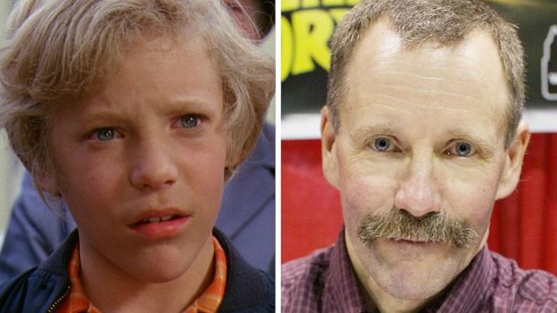 Then and now ... Peter Ostrum, right, and as Charlie Bucket in the 1971 movie <i>Willy Wonka and the Chocolate Factory</i>.