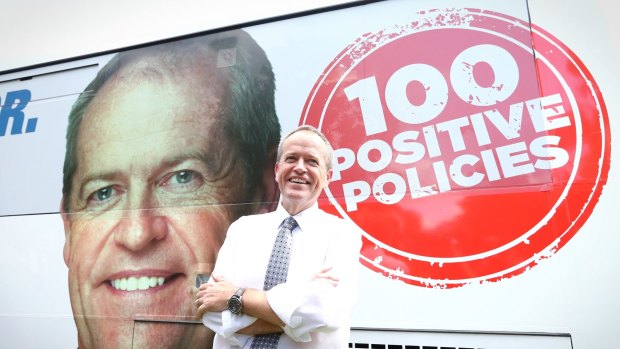 Bill Shorten during the 2016 election campaign. 