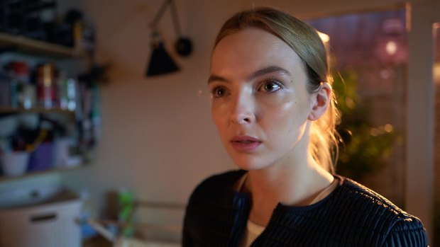 Jodie Comer plays Eve's assassin, Villanelle. 