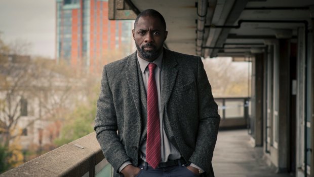 Idris Elba as detective John Luther on BBC drama Luther, which saw him win a Golden Globe for best actor.