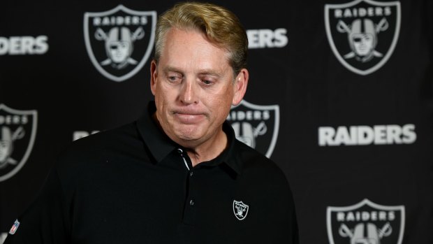 Former Raiders coach Jack Del Rio was sacked on New Year's Eve.